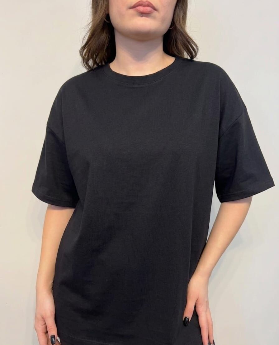 İki İplik Sıfır Yaka Oversize Basic T-shirt 26Y11125620 İki İplik Sıfır Yaka Oversize Basic T-shirt 26Y11125620 Siyah - s